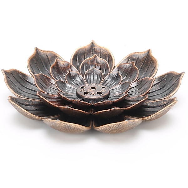 2 st Lotus Rökelsebrännare Stickhållare Zinklegering Multihåls Askuppsamlare Hushåll Inomhus Hantverk
