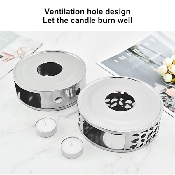 Tekanna Värmare Rostfritt Stål Ventilationshål Design ihålig Tekanna Värmare för Hem Cirkulärt Hål