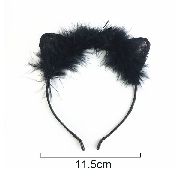 Sweet Lace Cat Ears Masquerade Party Cosplay Fashion Pannband