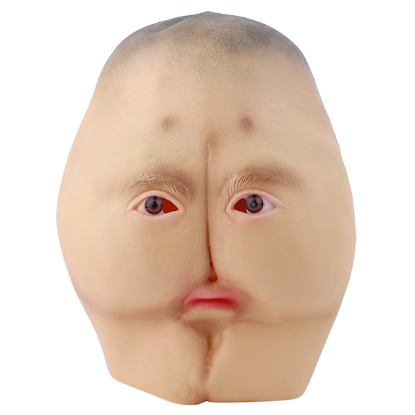 Vuxen Latex Rolig Höft Huvud Mask Fancy Dress Halloween Kostym Cosplay Fest