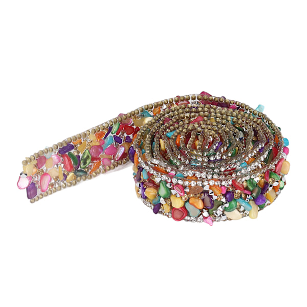 Rhinestones band 2cm bredd 2m längd godtycklig skärning vacker design varm pressning uppvärmning kläder band färger