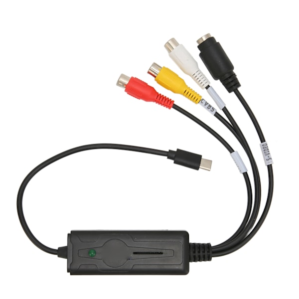 Typ C Ljud Video Capture Card RCA till USB Konverter Adapter för Vista XP för OS X för Windows 10 8.1 8 7