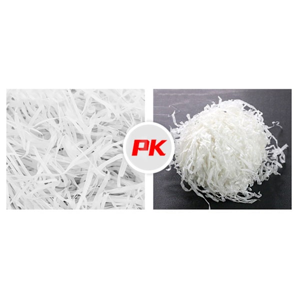 Pappersstrimlare Raffia Fyllning Presentförpackning Fyllnadsmaterial för Presentlåda Dekoration Vit 100g