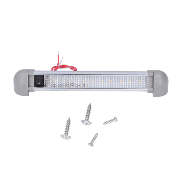 8,9 tum LED Markislampa DC12V/24V 2W 180° Rotation IP66 Vattentät 720LM PÅ/AV-brytare för Husbil Båt