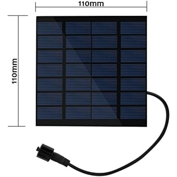 Solcellscirkulationspump, Högeffektiv Dränkbar Vattensystem för Trädgårdsfontän, Akvariumsyresättning Lättinstallerad Solpanelspump