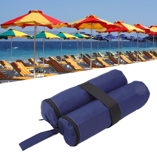 Tält Sand Bag Kardborre Design Tält Vikt Väska Fasta Sandsäckar för Utomhustält Markiser Solparaplyer Marinblå