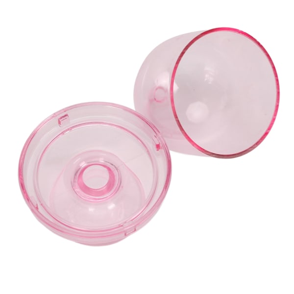 12 st Mini Tårtfat med Lock, Mini Tårtställ i Plast med Kupol, Klar Liten Tårtutställningsställ, Transparent Godisask för Bröllopsfest, Rosafärgad
