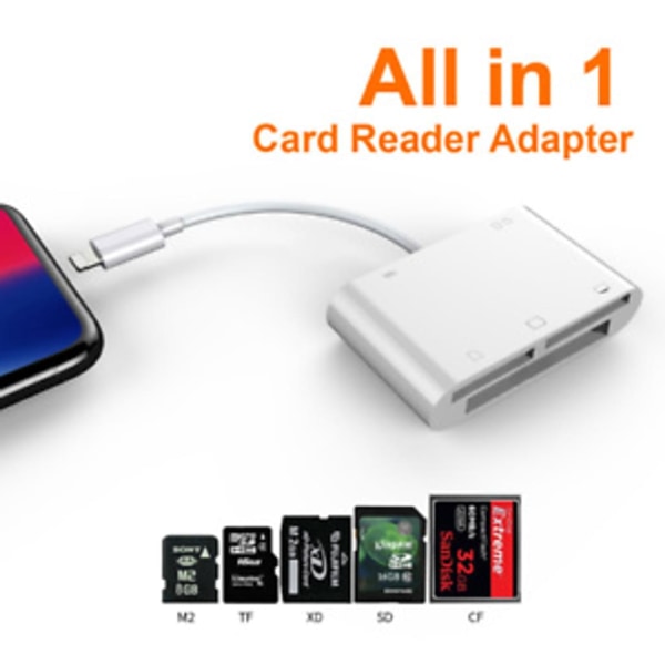 USB SD-kortläsare Lightning-kortläsare Adapter Universal för