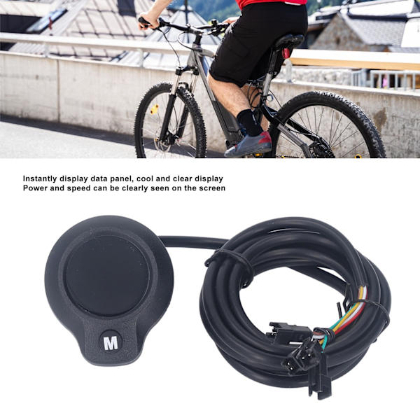 Elektrisk cykel LCD-displaymätare Multifunktionell elektrisk cykel skoterdisplaymätare med 6 trådar