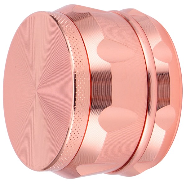 Mini Portabel Zinklegering Rök Grinder Manuell Rökning Kross Kvarn Verktyg Tillbehör Roséguld