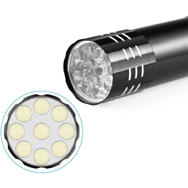8st LED-nyckelring ficklampa Minilampa för bergsklättring