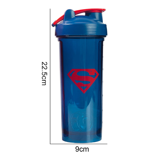 Justice League Classic Shaker Bottle Perfekt för proteinshakes blue