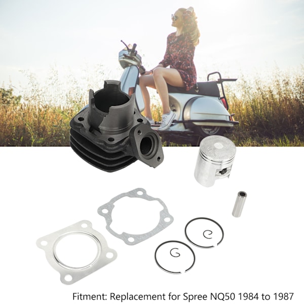 41mm Cylinderkolv Packning Toppset 12191 GK8 010 49cc Noggrann Lätt att Installera Hållbar Ersättning för Spree NQ50