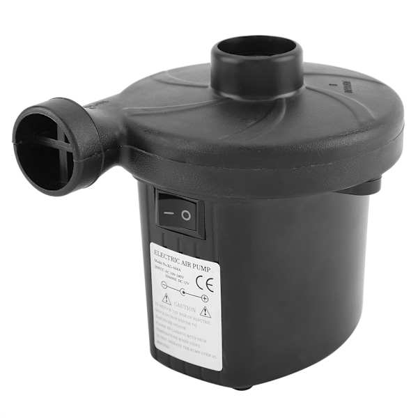 Kraftfull Elektrisk Pump för Uppblåsbara Saker, Kompatibel AC DC Ström, Snabb Uppblåsning och Tömning för Luftmadrasser, Pooler, Uppblåsbara Leksaker, 3