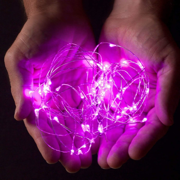 30 LED 3M Rosa Färgade Slinga Fe-ljus Idealisk för Jul