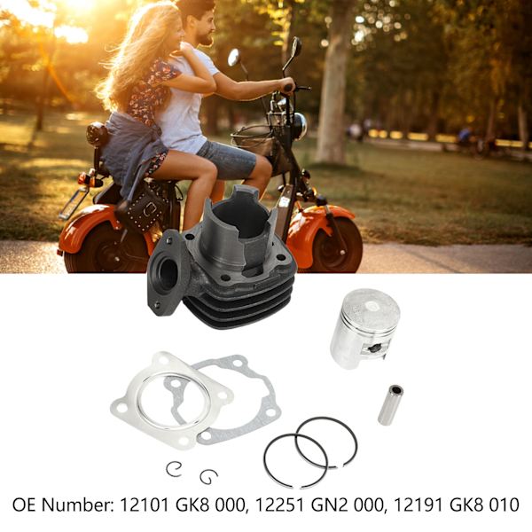 41mm Cylinderkolv Packning Toppset 12191 GK8 010 49cc Noggrann Lätt att Installera Hållbar Ersättning för Spree NQ50
