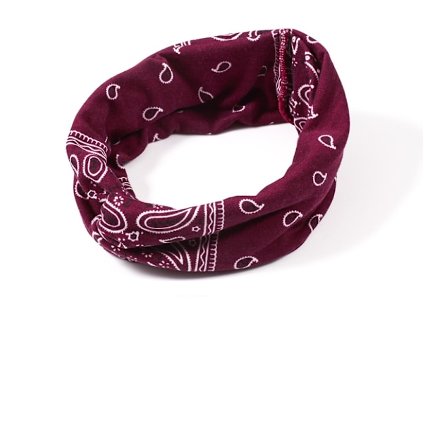 Boho Bandanas, Bekväm Användning med Stretch Paisley-tryck, Halkfri Bohemisk Retrostil Tryckdesign för Kvinnor, Mjuk Bomull Nylon Andningsbar
