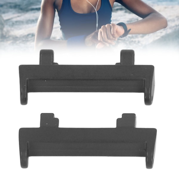 Klockarmbandsanslutning Rostfritt Stål Klockarmbandsanslutning för Amazfit Active A2212 med 22mm Innerdiameter Svart