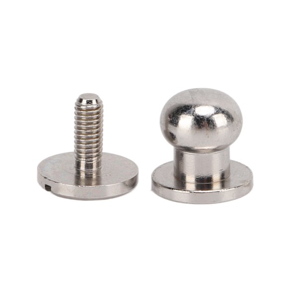 20 set mässingsnitar silver slitstyrka DIY-projekttillbehör för bälteshandväskor 10x8mm