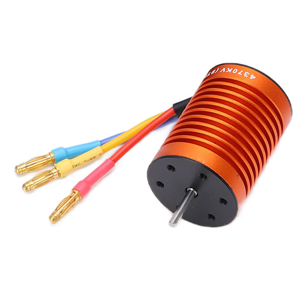 F540 4370KV 4P Borstlös motoruppsättning med vattentät borstlös 60A ESC för 1/10 RC bil orange