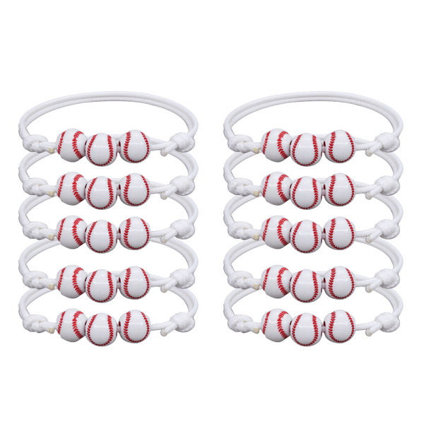 10 stycken baseball basket tennis armband Boys,style4
