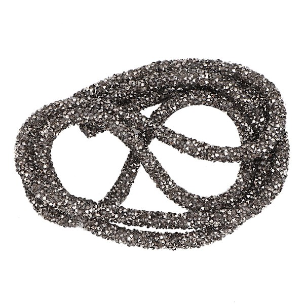 DIY Resin Diamond Crystal Rhinestones Kedja Trim Band för Smyckestillverkning (Grå)