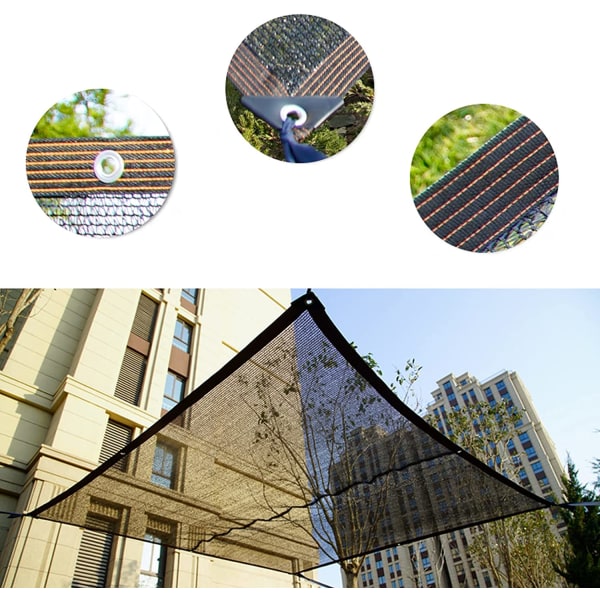 Solskyddssegelrektangel, rektangulärt trädgårdsskydd, för utomhusbruk