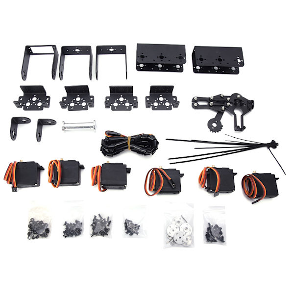 6DOF Robot Mekanisk Arm Klämma Klo Kit DOF Manipulator Industriella Robotdelar
