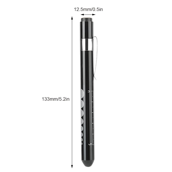 Kompakt Pennlampa, Innovativ Pupillmätare för Exakta Bedömningar, Aluminiumlegering Säkerställer Robusthet, Starkt Gult Spotlight-Chip