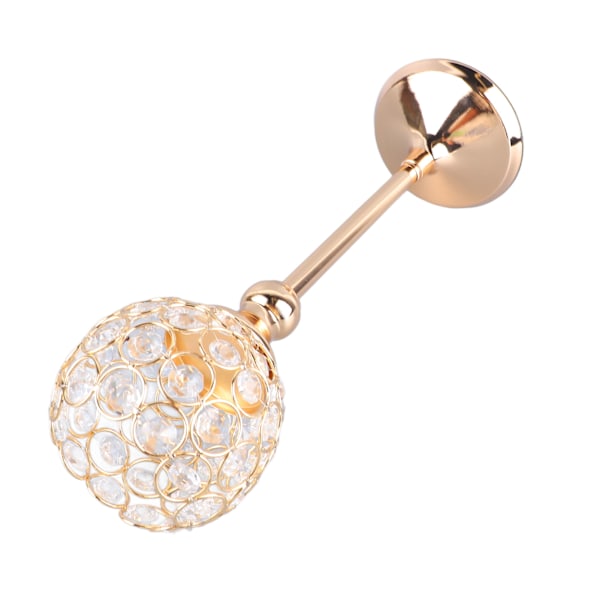 Guld Kristall Ljusstake Ihålig Minimalistisk Utsökt Kristall Ljusstake Hållare för Bröllopsfest Heminredning