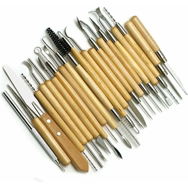 Masterpiece Maker, Dubbelsidig Design Keramik Skärverktyg, Utsökt Design Konst Hantverk Kit, 30 st