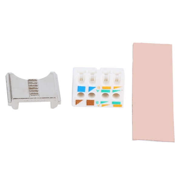 CAT7 Modul Nätverk 90 Grader Gigabit Ingen Stanskabelverktyg Shielded RJ45 Informationsmodul