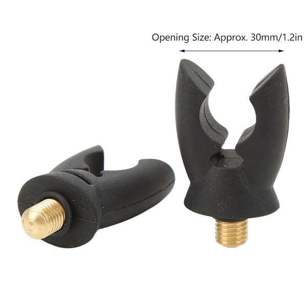 2PCS Fiske Spö Stödhuvud Silikon Silikon U-Form Fiske Grepp Stöd Hållare för Havsstång Gaffel Tillbehör
