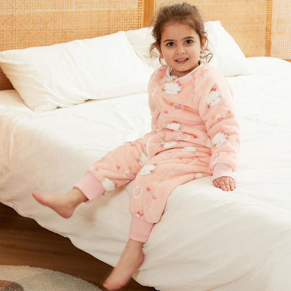 Babyso sacco nanna con piedi, sacco nanna morbido e confortevole con gambe invernali carini motivi animali per sacco nanna per bambini con piedi inverno (unisex)