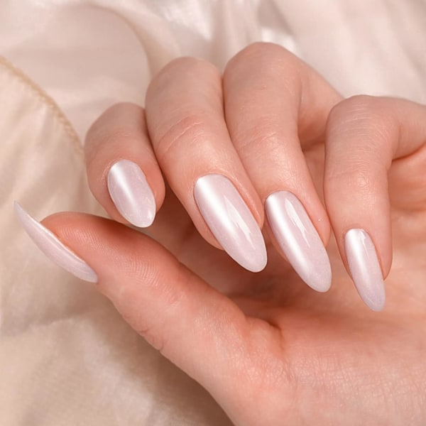 Vit pärlemor krom nagelpulver, iriserande aurora pulver metallisk spegeleffekt pigment pärlemor sjöjungfru pigment pärla glitter damm kit