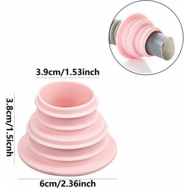 2-pack avloppsslangtätning deodorant silikonplugg tätningsplugg avloppstätningsring tvättmaskin för badrum kök rengöringsverktyg
