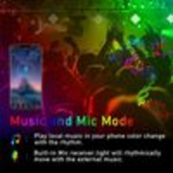 Smart Bluetooth LED-remsa RGB 60 lysdioder/m Vattentät USB-musiksynkroniseringsljusremsa TV-bakgrundsbelysningsremsa Ljusremsa, 5m
