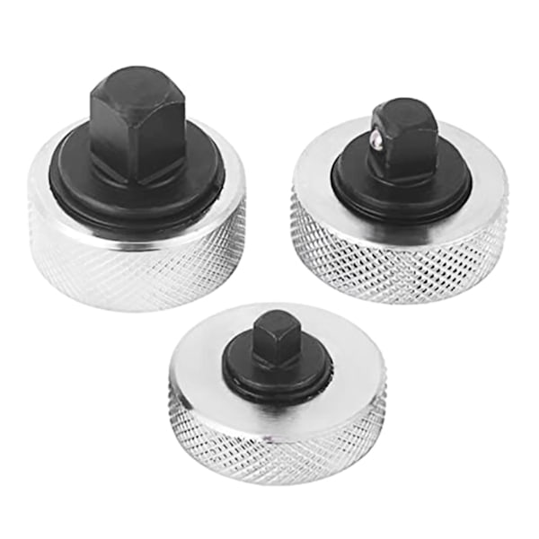 3-delad fingerspärrsats, vändbar tumhjulsmutterdragare, minipalmnyckel, 1/4 3/8 1/2 tum enhet, kompakt diameter 38 mm