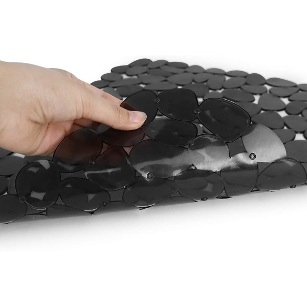 Diskbänksmattor, 2st Justerbar svart diskbänksskydd av PVC