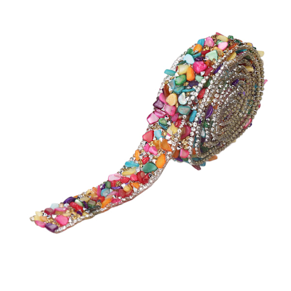 Rhinestones band 2cm bredd 2m längd godtycklig skärning vacker design varm pressning uppvärmning kläder band färger