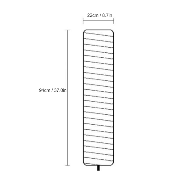 Ris Papper Golvlampa Skärm 94cm 37 Tum Ris Papper Lampskydd för Vardagsrum Sovrum
