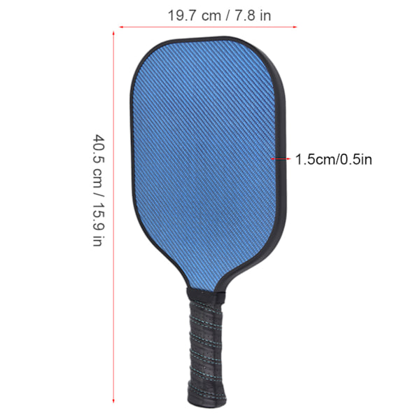 Utomhus Sport Bärbar PP Pickleball Paddel Racket med Galvaniserad Yta