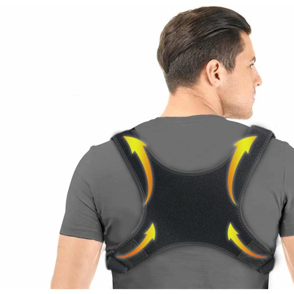 Hållningskorrektor för män och kvinnor, ryggstöd rygg
