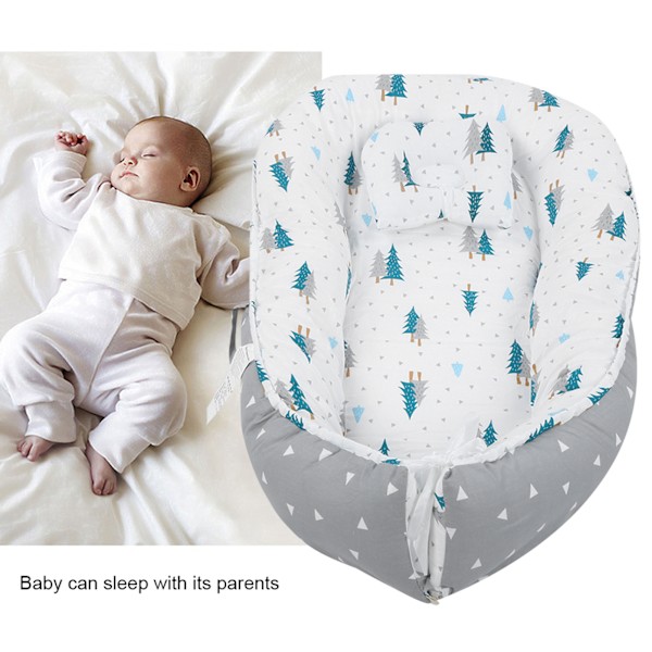 Baby Lounger Bärbar Fällbar Baby Nest Säng Sleeper Mjuk Nyfödd Säng Bassinet Madrass (#3 50*85)