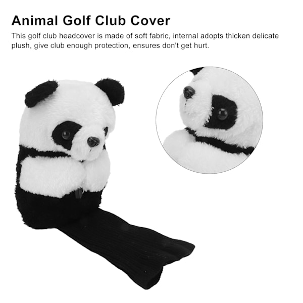 Golfklubbsöverdrag Cartoon Golf Putter Headcover Mjuka skyddande överdrag med Pandaform för golfbana Heminredning