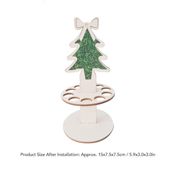 Trähjul Jul Unik Pengahållare Pengar Tårta Jul Dekorationer DIY Liten Dekoration Julgran