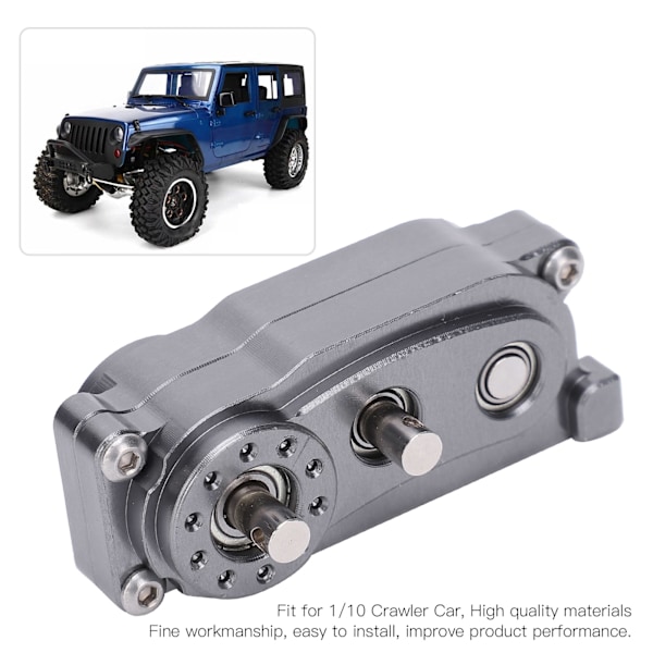 313mm Hjulbas Metall Chassi Ram Överföringslåda Reservdelar Passar för 1/10 RC Crawler BilTitanium