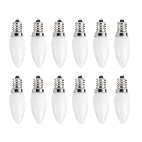10 st E12 LED-lampa 1,5W Varmvitt Ljus för Ljuskrona Taklampa Vägglampa Hembelysning AC 110V
