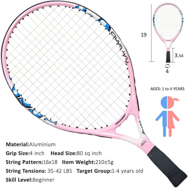 Mini tennisracket för barn (rosa)