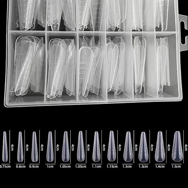 120 st Dual System Nagelformar Poly Uv Gel Fingerförlängning Artificiell Manikyr